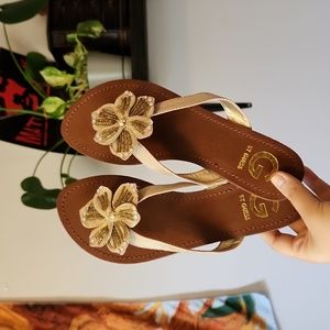 G by Guess Textile Floral Sandals Size 6M